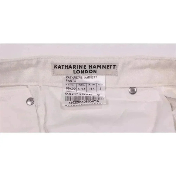Katharine Hamnett London White Slim Japanese Denim Jeans Men's Small 28x27 - Picture 6 of 6
